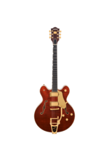 Gretsch Gretsch Pro Broadkaster LX Figured Center Block w/String-Thru Bigsby, Gold Hardware, Ebony Fingerboard, Bourbon Stain