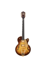 Gretsch Gretsch Pro Broadkaster Jr. LX Figured Center Block w/String-Thru Bigsby, Gold Hardware, Ebony Fingerboard, Caramel Dawn