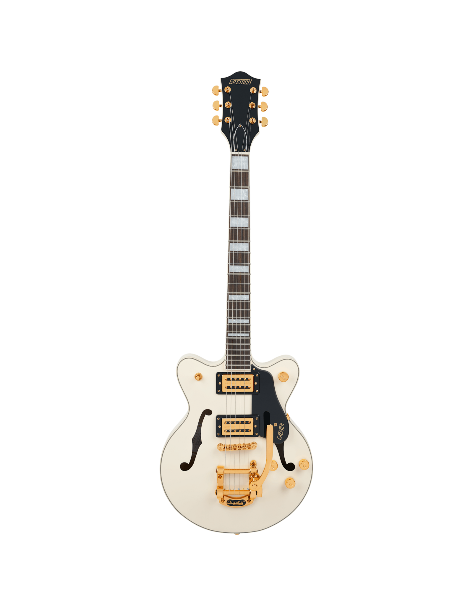 Gretsch Gretsch G2655TG Streamliner Center Block Jr. Double-Cut with Bigsby LTD, Laurel Fingerboard, Vintage White