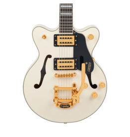 Gretsch Gretsch G2655TG Streamliner Center Block Jr. Double-Cut with Bigsby LTD, Laurel Fingerboard, Vintage White