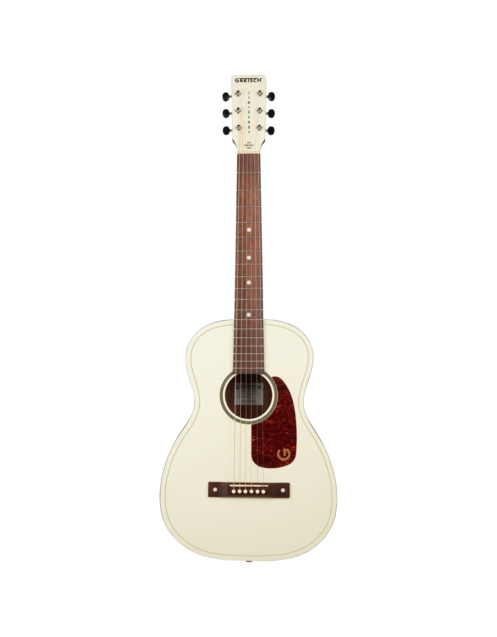Gretsch Gretsch Jim Dandy Parlor LTD, Walnut Fingerboard, Tortoise Pickguard, Vintage White
