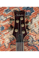 Schecter Left Handed Diamond Series Elite 5 String Bass w/Gator Rigid Polyfoam case
