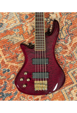 Schecter Left Handed Diamond Series Elite 5 String Bass w/Gator Rigid Polyfoam case