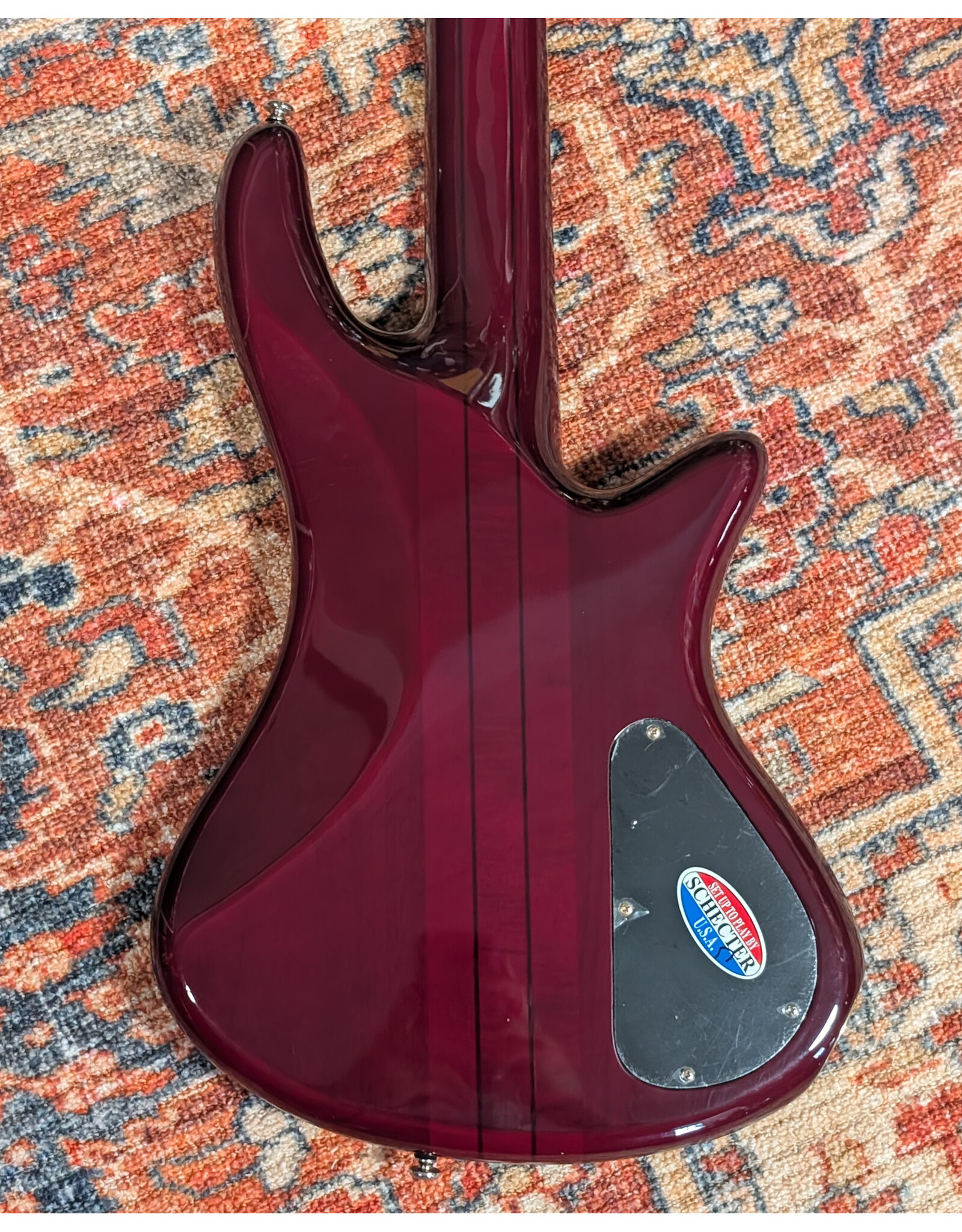 Schecter Left Handed Diamond Series Elite 5 String Bass w/Gator Rigid Polyfoam case