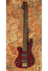 Schecter Left Handed Diamond Series Elite 5 String Bass w/Gator Rigid Polyfoam case