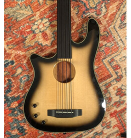 Carvin Semi-Acoustic Fretless Left Handed Bass, 2 Color Burst w/ohsc