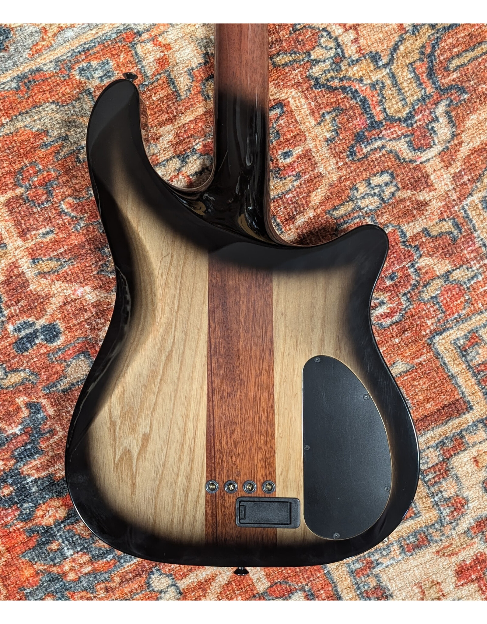 Carvin Semi-Acoustic Fretless Left Handed Bass, 2 Color Burst w/ohsc