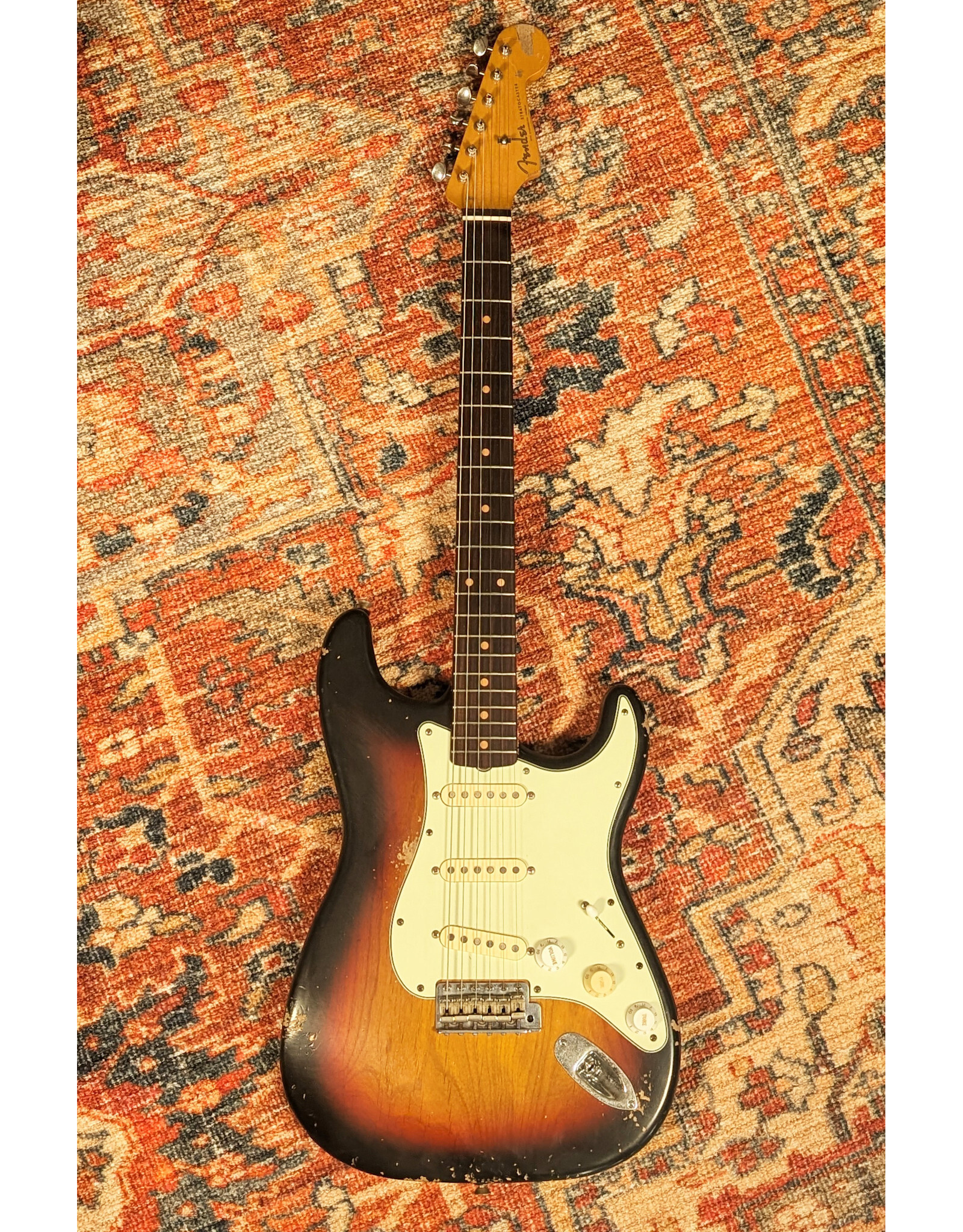 Fender/MJT Partscaster Strat, Relic Burst, Used