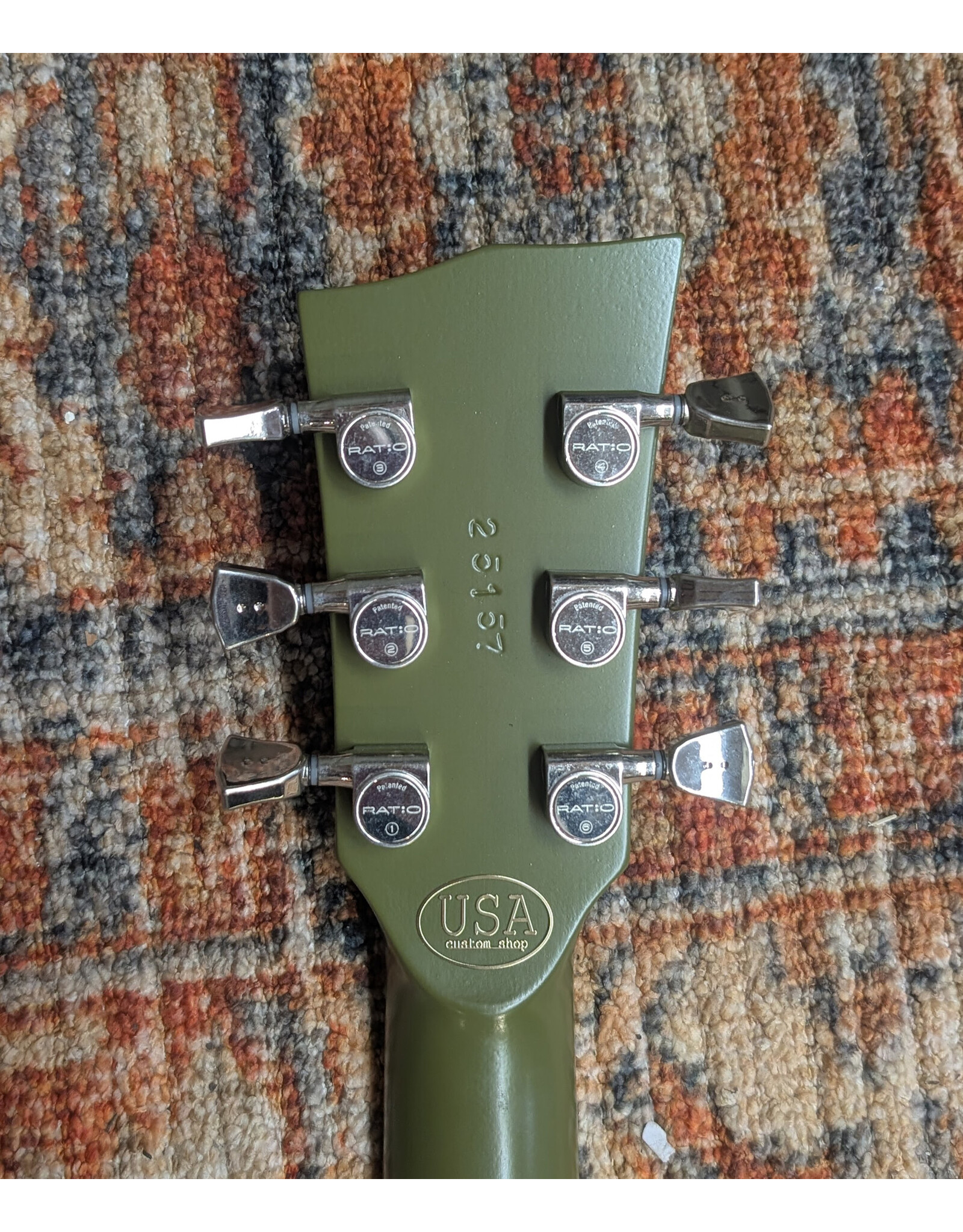 Dunable Dunable USA Custom Shop Asteroid, Olive w/ HSC