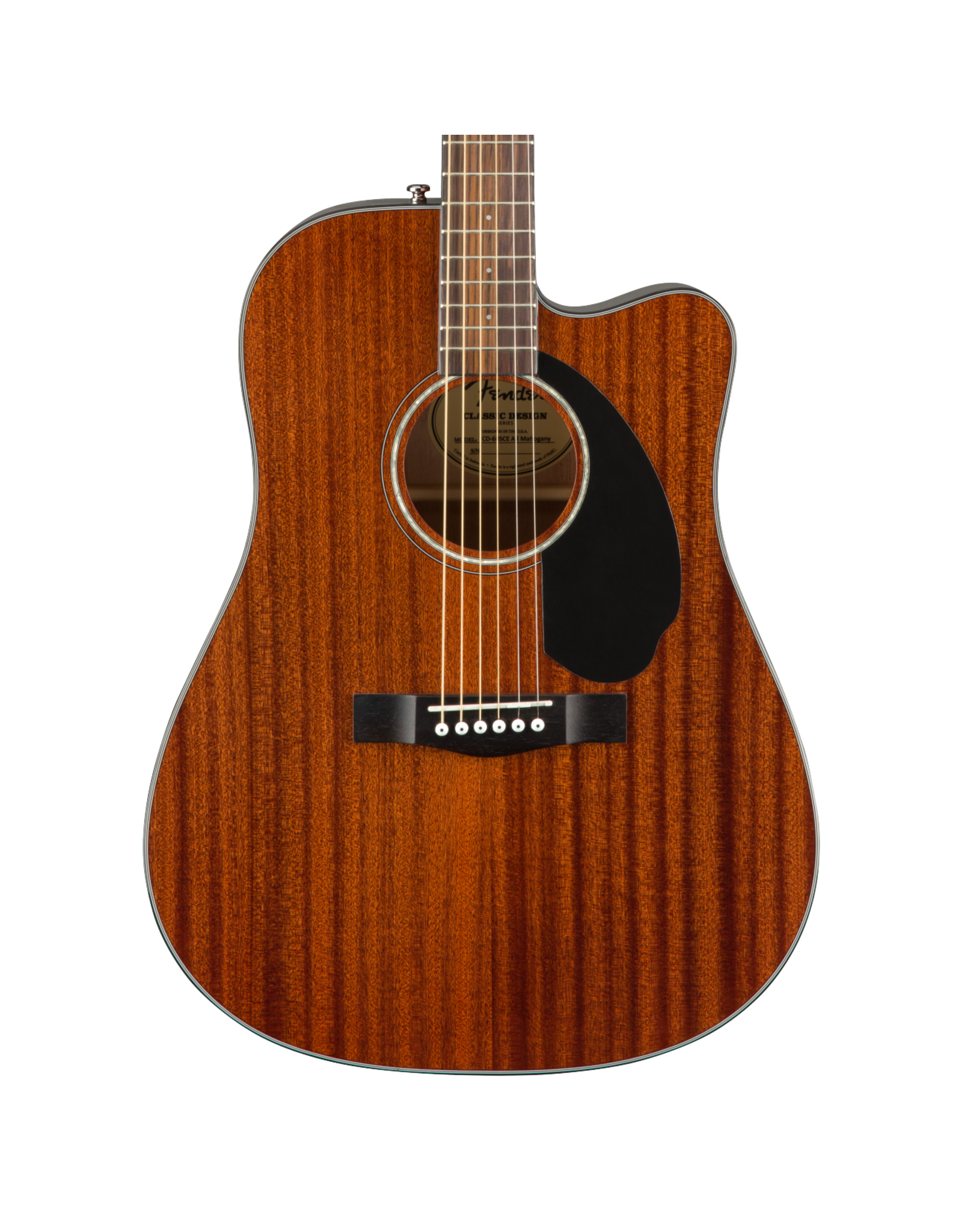 Fender Fender CD-60SCE Dreadnought, Walnut Fingerboard, All-Mahogany