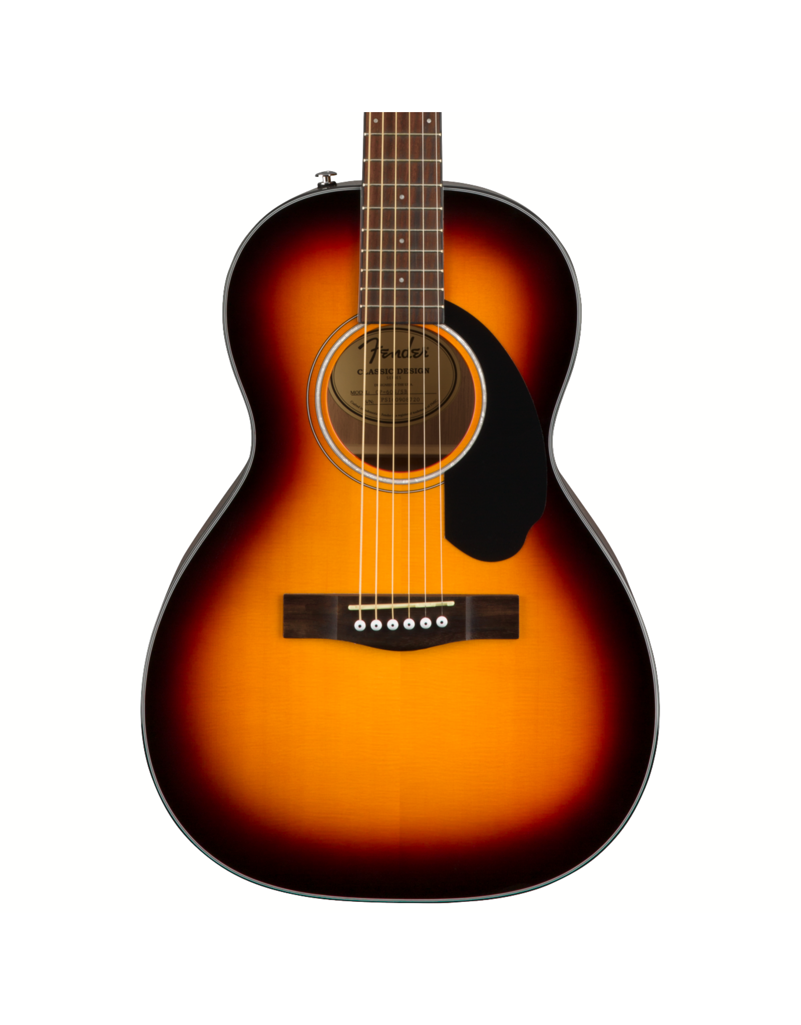 Fender Fender CP-60S Parlor, Walnut FB, Sunburst