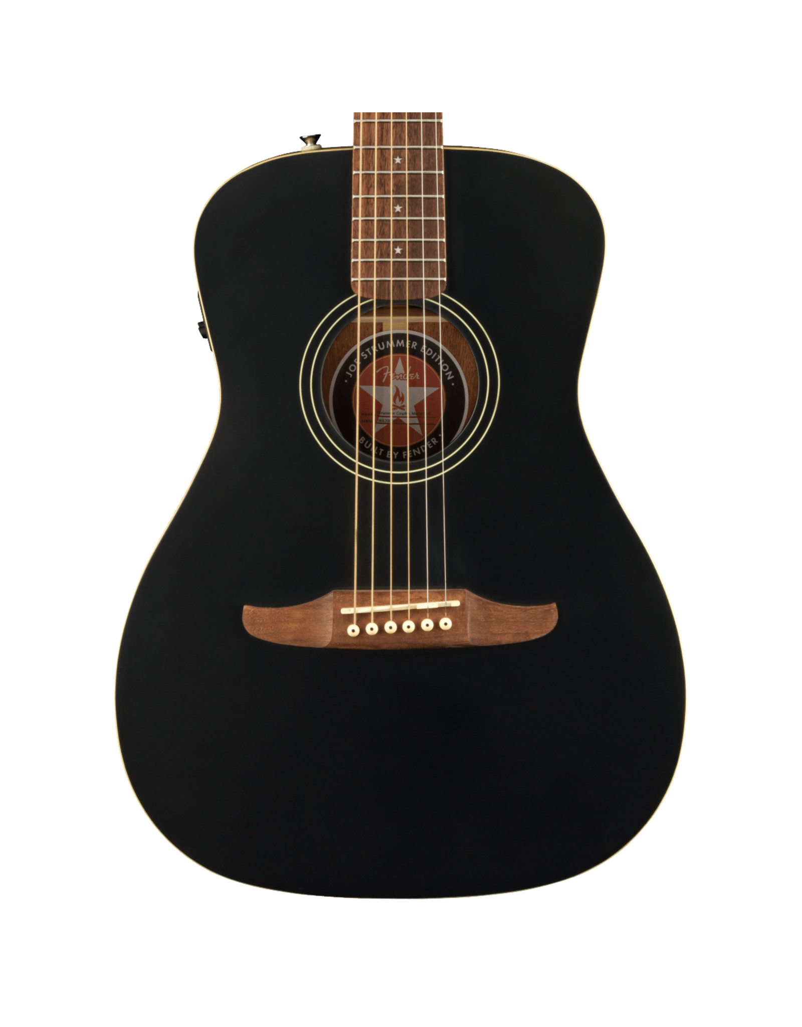 Fender Fender Joe Strummer Campfire, Walnut Fingerboard, Matte Black w/ Deluxe Gig Bag
