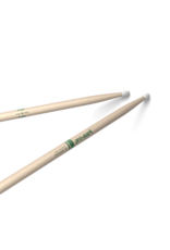 Promark ProMark Classic Forward 5B Raw Hickory Drumstick, Oval Nylon Tip