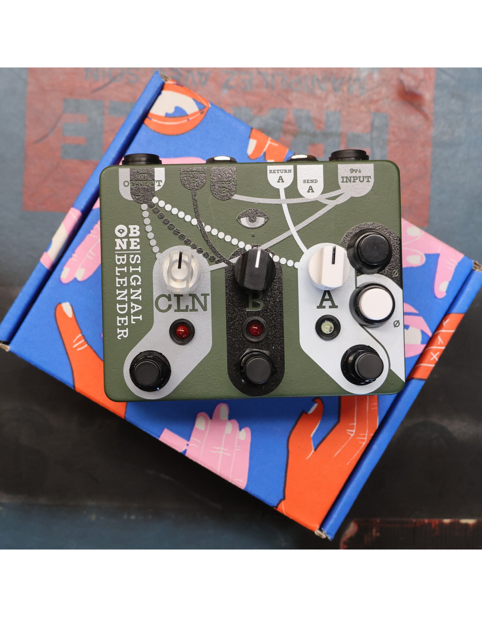 Old Blood Noise Endeavors Old Blood Noise Endeavors Signal Blender V1, Eastside Music Supply Colorway w/ Box, Used