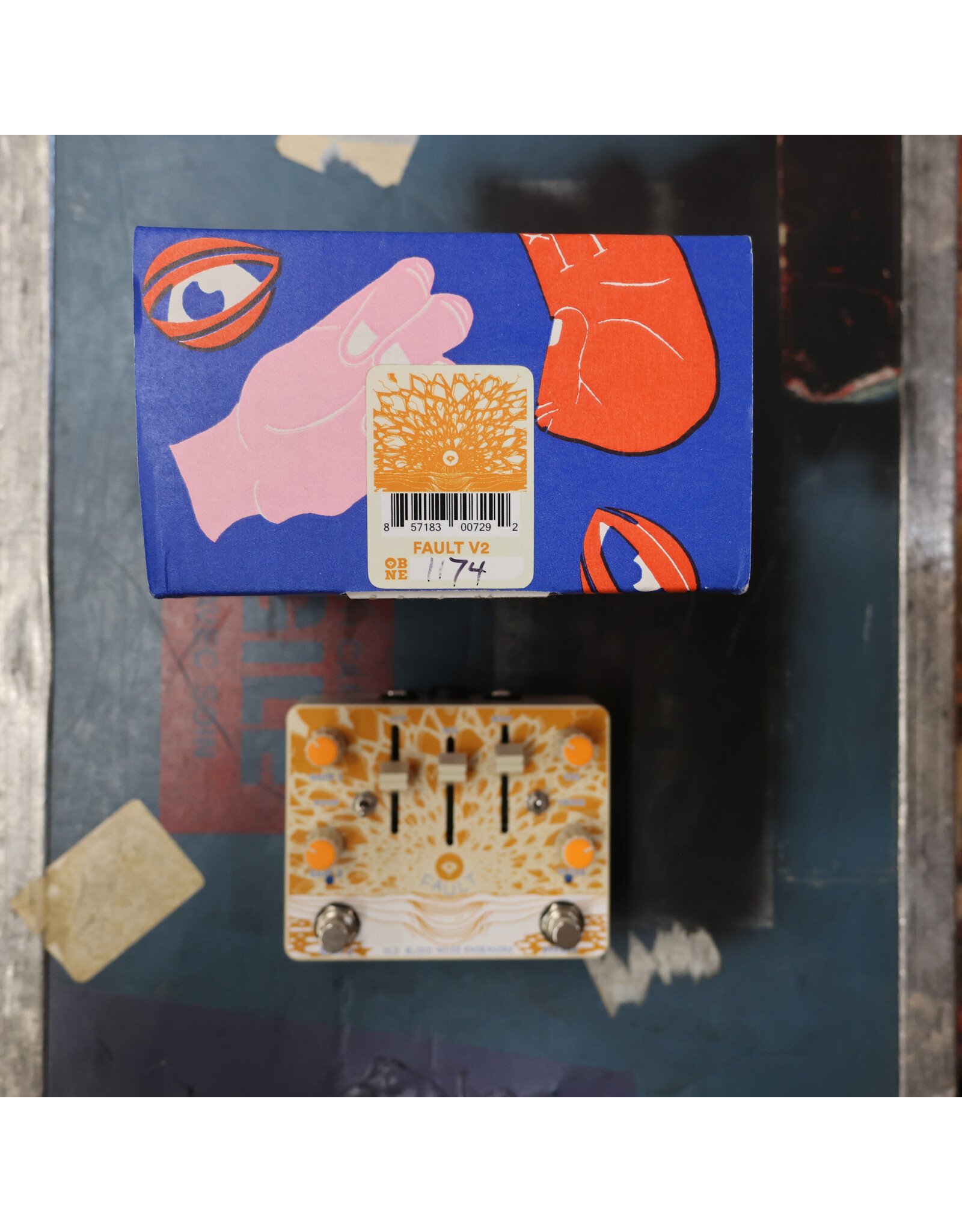 Old Blood Noise Endeavors OBNE Fault V2 Overdrive Distortion w/ Box, Used