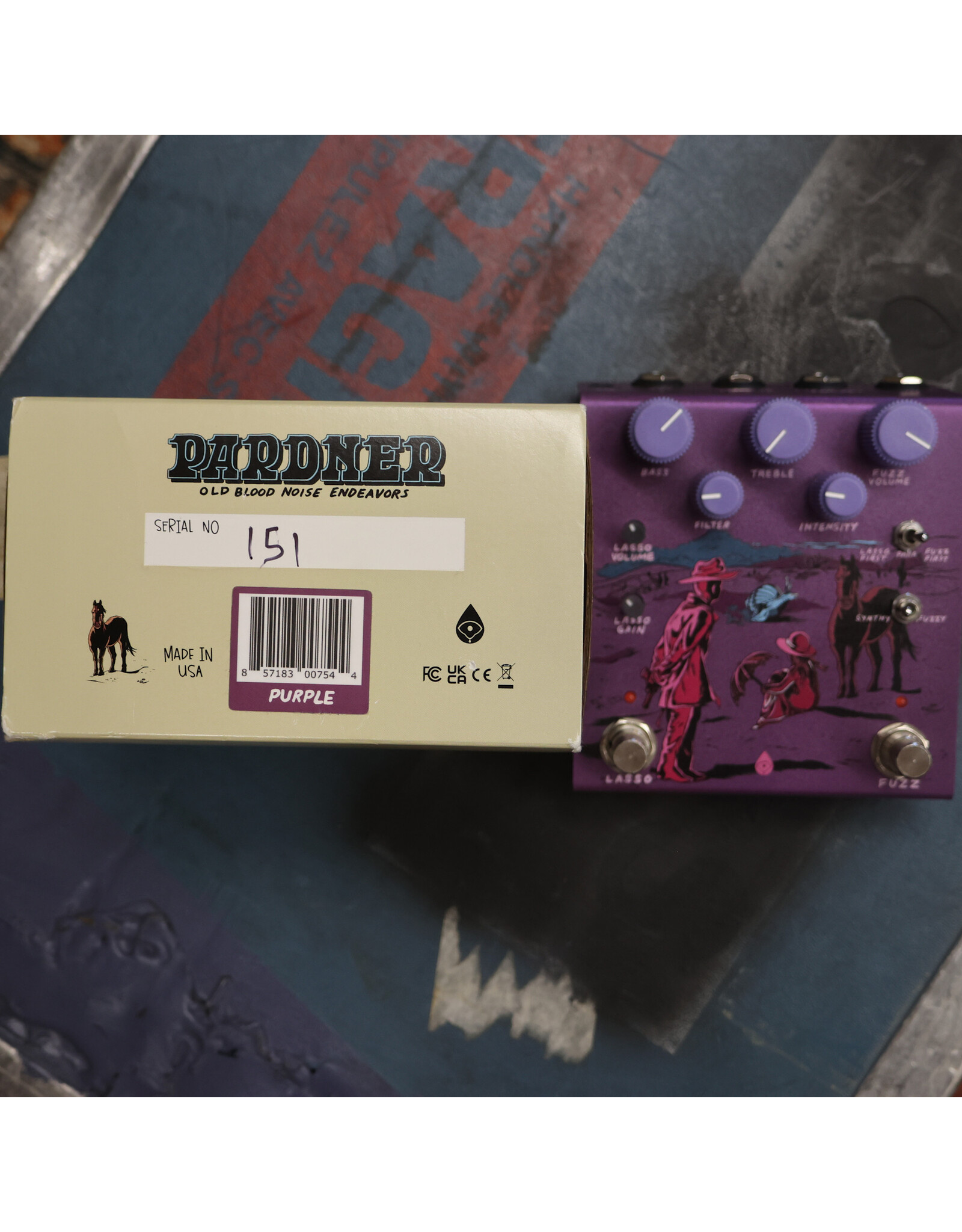 Old Blood Noise Endeavors Old Blood Noise Endeavors Pardner Fuzz w/ Box, Purple, Used