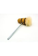 Low Boy Custom Beaters Low Boy Puff Daddy Bass Drum Beater, Natural With Black Stripes
