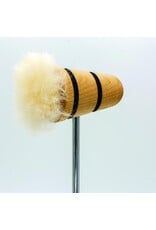 Low Boy Custom Beaters Low Boy Puff Daddy Bass Drum Beater, Natural With Black Stripes