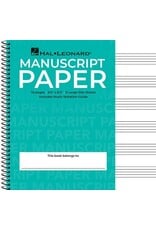 Hal Leonard Wide Staff Wirebound Manuscript Paper (Aqua Cover)