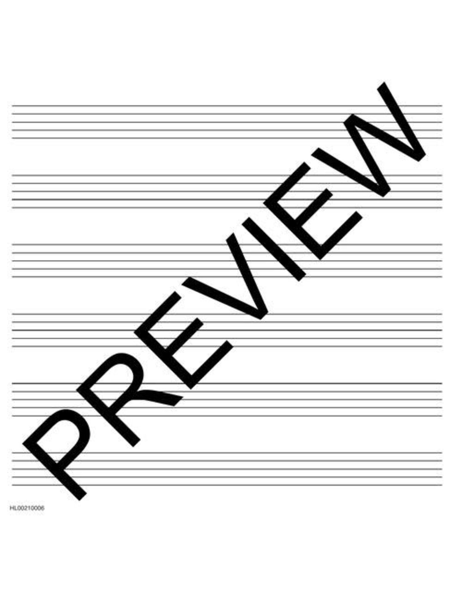 Hal Leonard Wide Staff Wirebound Manuscript Paper (Aqua Cover)