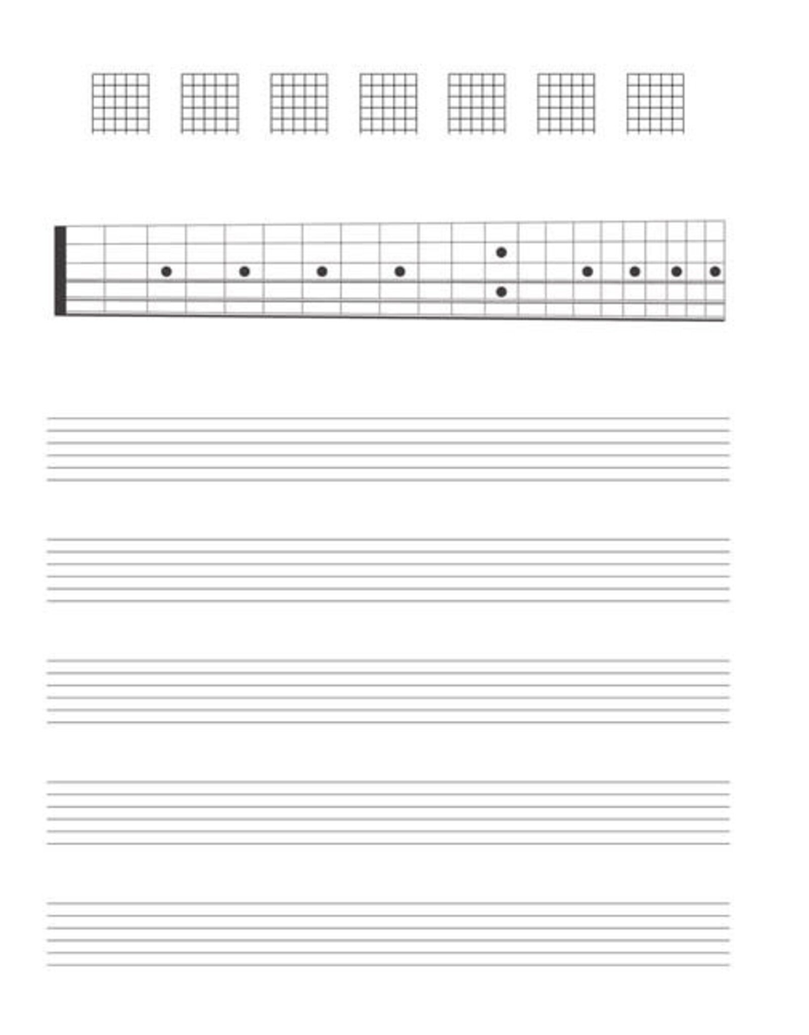 Hal Leonard Guitar Tab Manuscript Paper