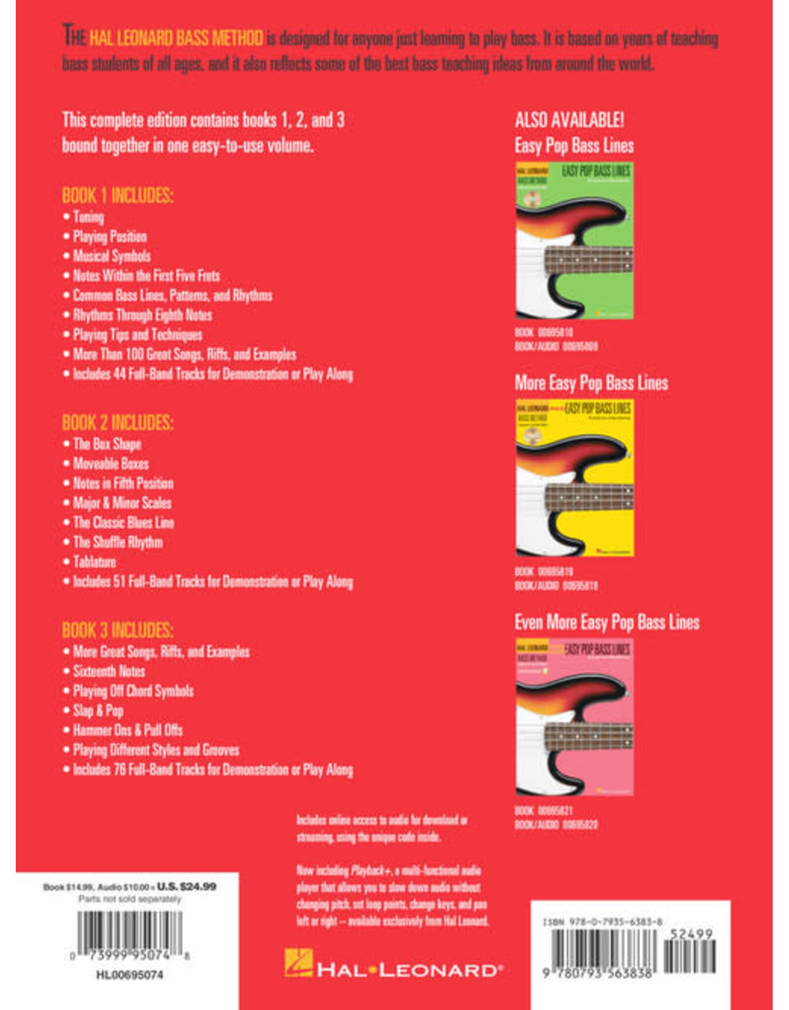 Hal Leonard Bass Method – Complete Edition Book w/ Audio Access