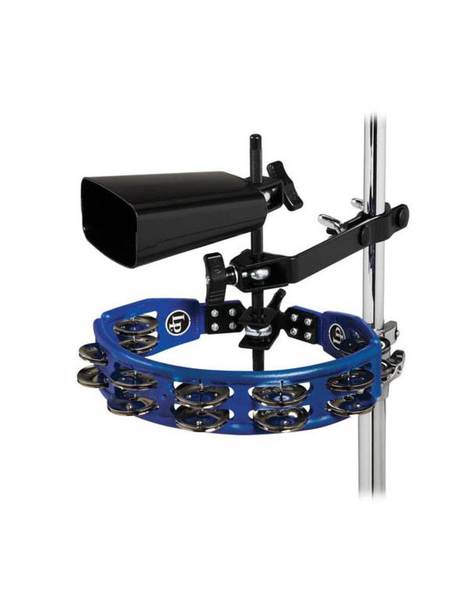 LP LP160NY-K Cyclops Tambourine with City Cowbell and Mount Pack