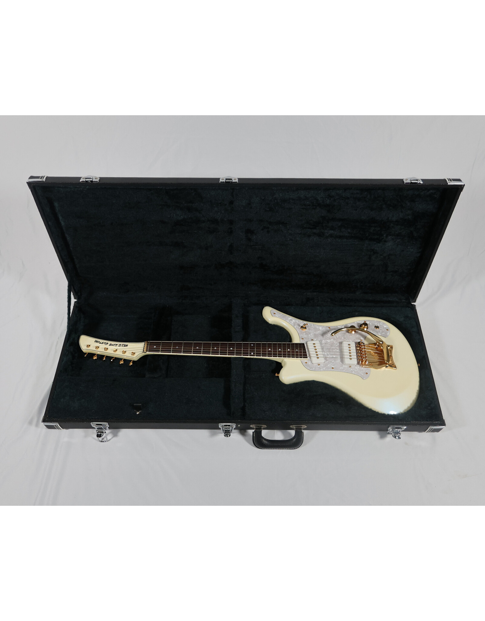 Kid's Guitars MIJ Blue Rite Custom w/ Mosrite Parts, White Pearl w/ OHSC