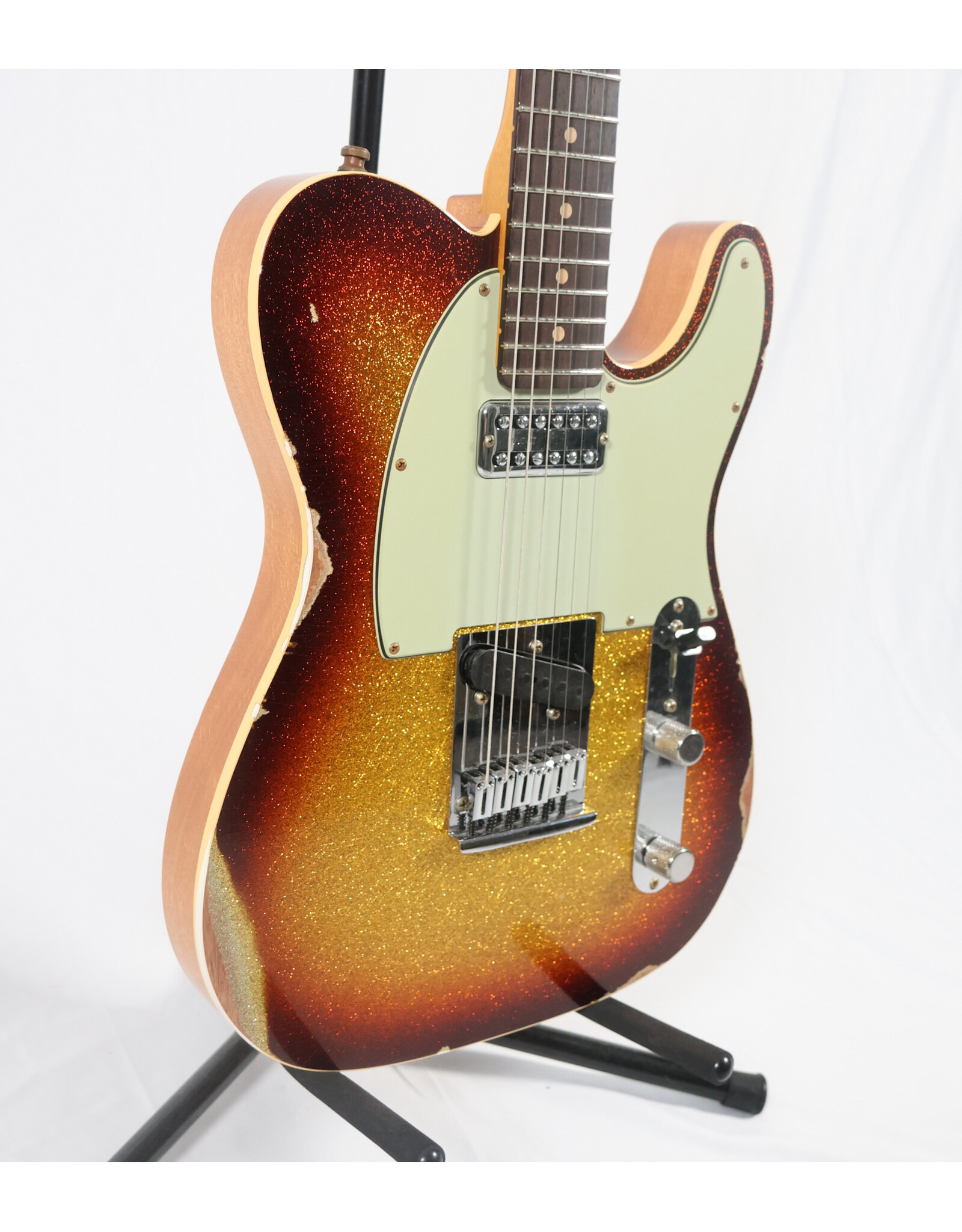 Fender Custom Shop Fender Custom Shop '65 Custom Deluxe Tele Dual Stack HS, Relic, 3-Tone Sunburst Sparkle 2025