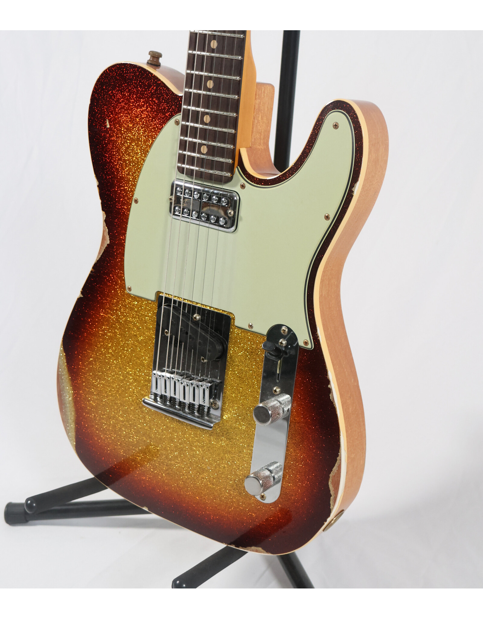 Fender Custom Shop Fender Custom Shop '65 Custom Deluxe Tele Dual Stack HS, Relic, 3-Tone Sunburst Sparkle 2025