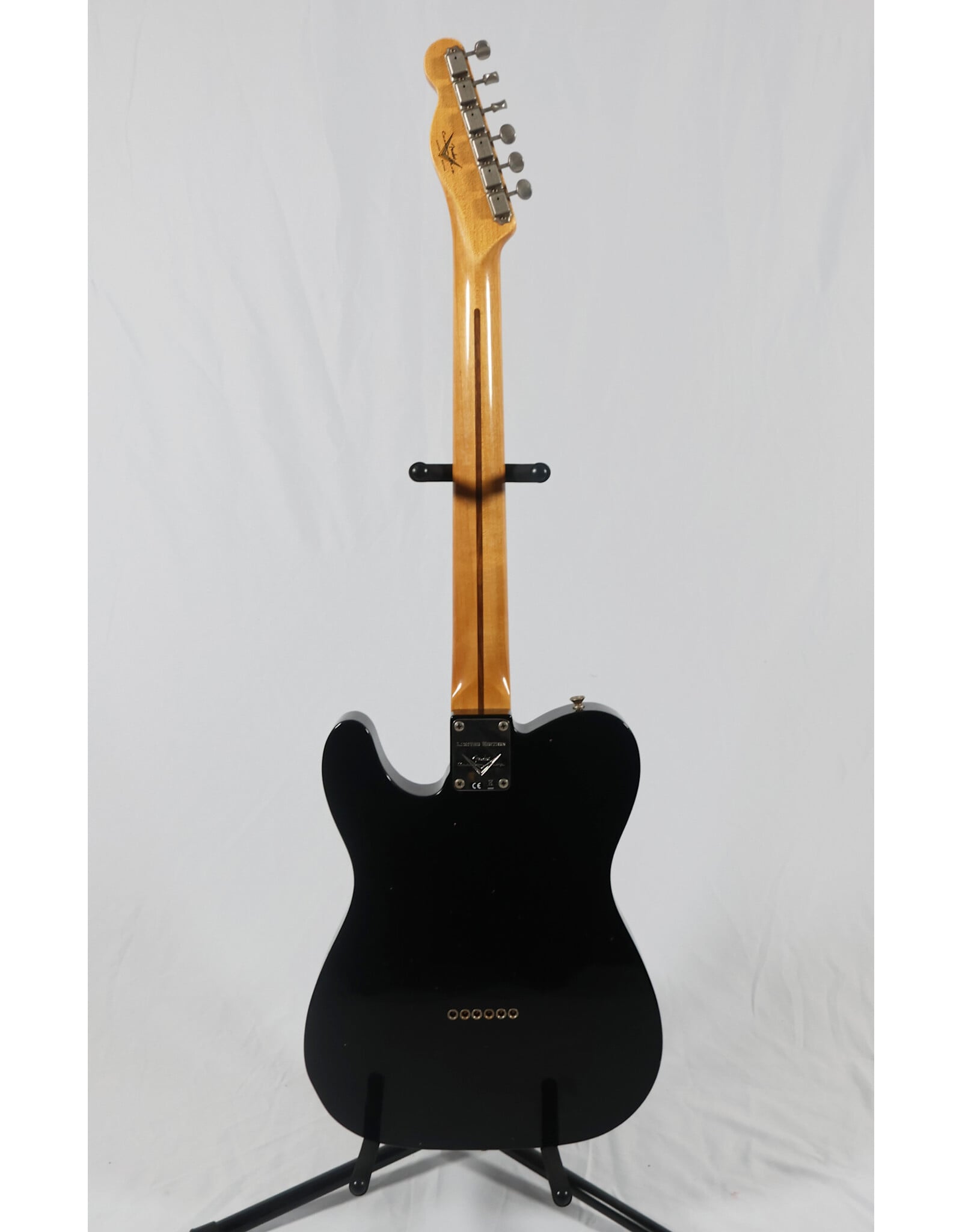 Fender Custom Shop Fender Custom Shop 1950s Tele Thinline, Journeyman Relic, 1-Piece Quartersawn Maple Neck, Black