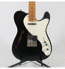 Fender Custom Shop Fender Custom Shop 1950s Tele Thinline, Journeyman Relic, 1-Piece Quartersawn Maple Neck, Black
