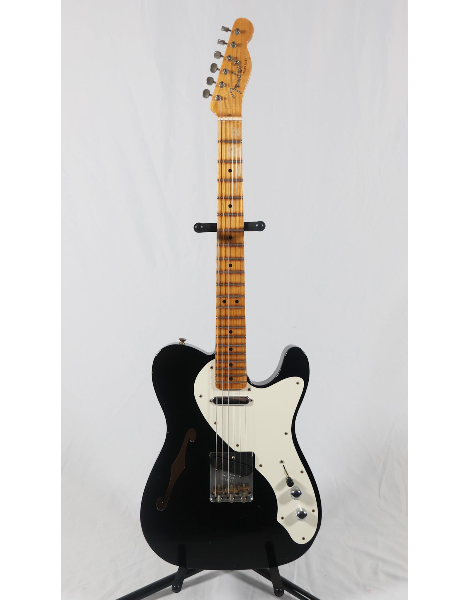 Fender Custom Shop Fender Custom Shop 1950s Tele Thinline, Journeyman Relic, 1-Piece Quartersawn Maple Neck, Black