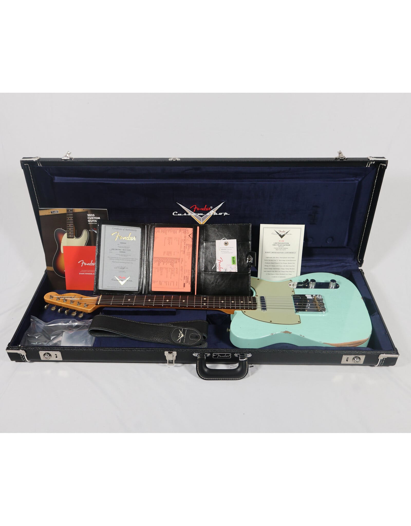 Fender Custom Shop Fender Custom Shop 2026 Limited '63 Telecaster, Relic Faded Surf Green