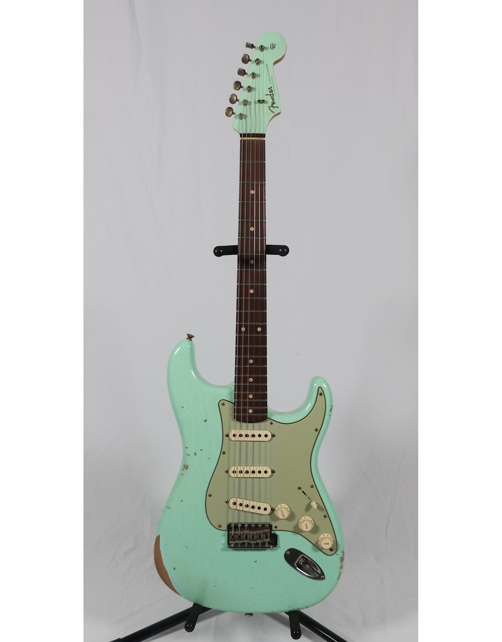 Fender Custom Shop Fender Custom Shop Limited '60 Stratocaster, Aged Surf Green w/Matching Headstock, Relic, Quarter Sawn Maple Ceck, Rosewood Fingerboard