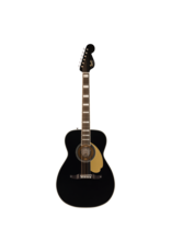 Fender Fender California Vintage Malibu w/Case, Gold Pickguard, Matching Headstock, Black