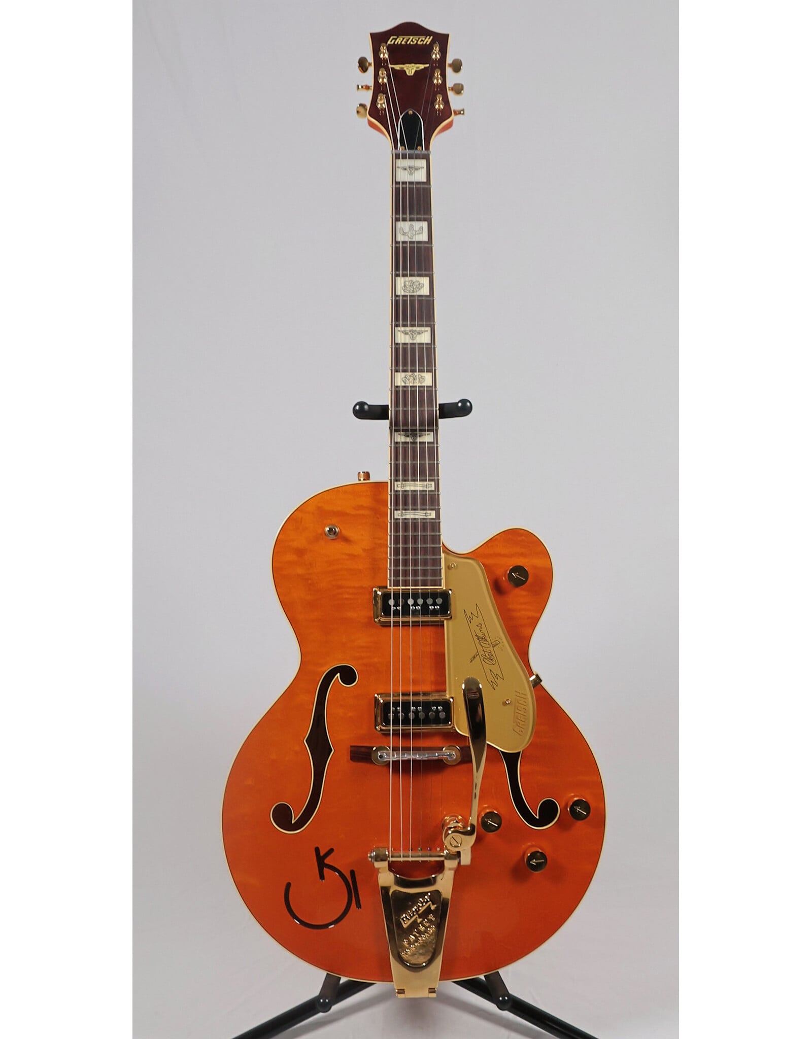Gretsch Gretsch 2024 Vintage Select Edition '55 Chet Atkins Hollow Body with Bigsby, Vintage Orange Stain Lacquer w/ OHSC, Used