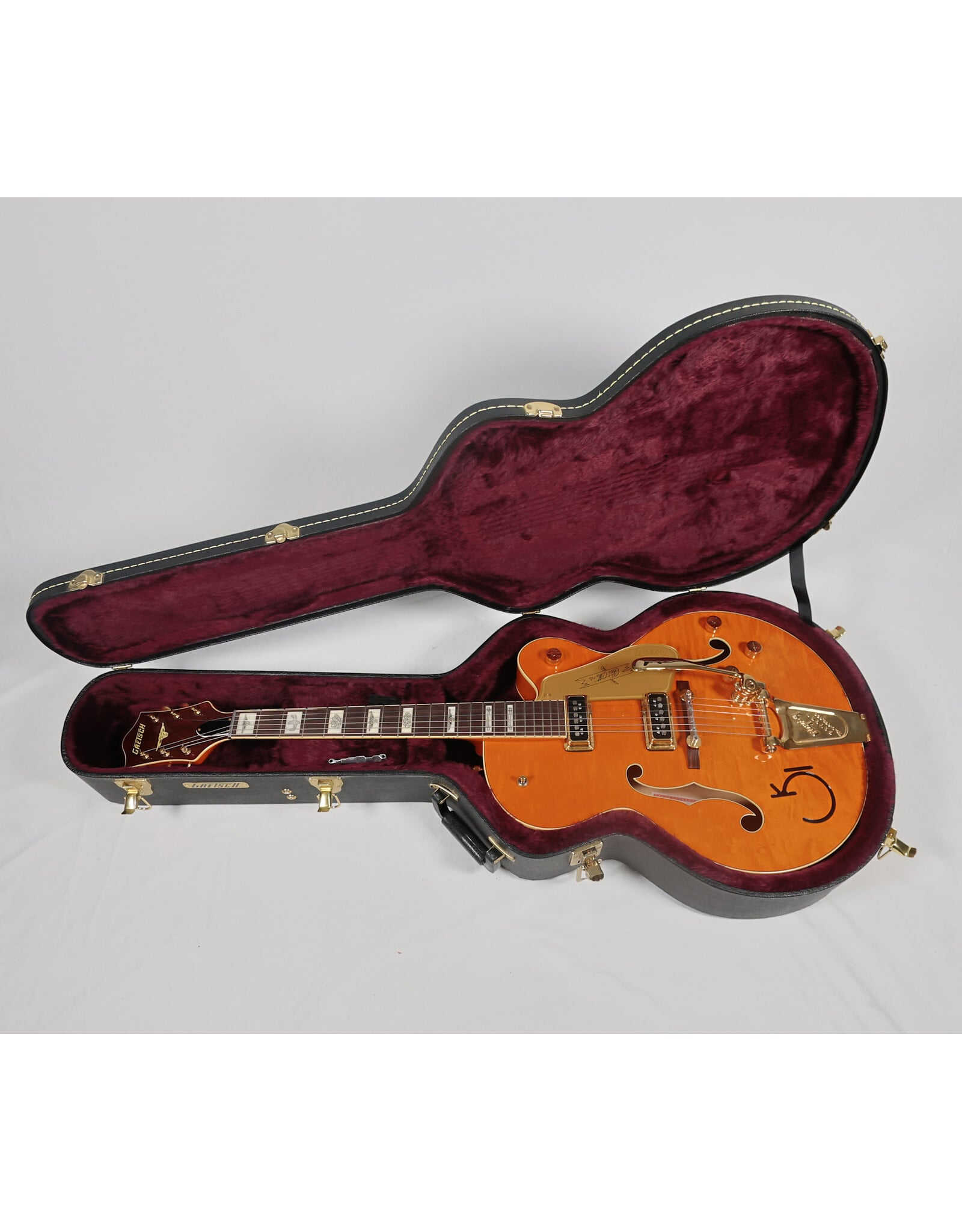 Gretsch Gretsch 2024 Vintage Select Edition '55 Chet Atkins Hollow Body with Bigsby, Vintage Orange Stain Lacquer w/ OHSC, Used