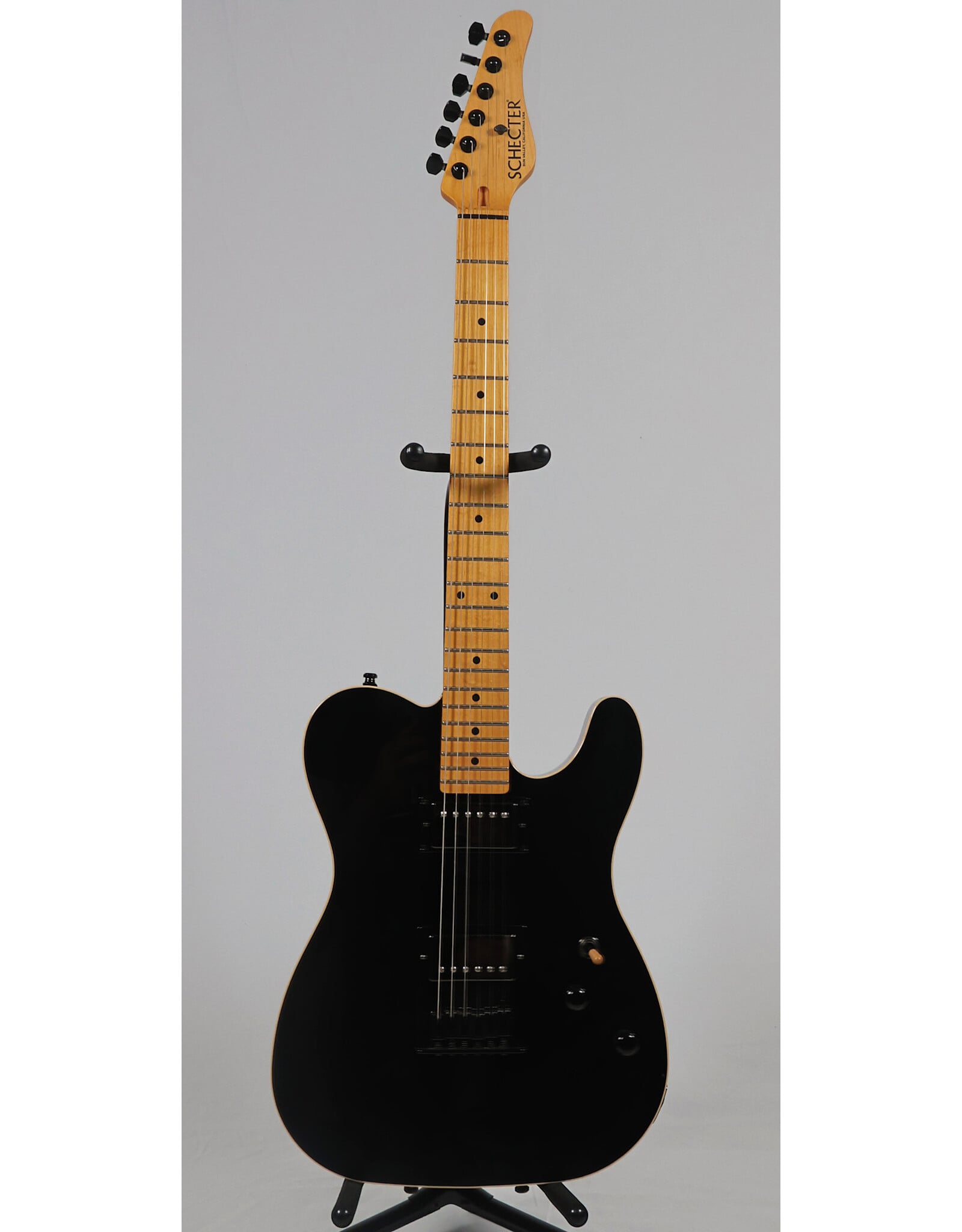 Schecter USA Custom Shop PT Electric Guitar, Black w/ Fralin Unbuckers and OHSC, Used
