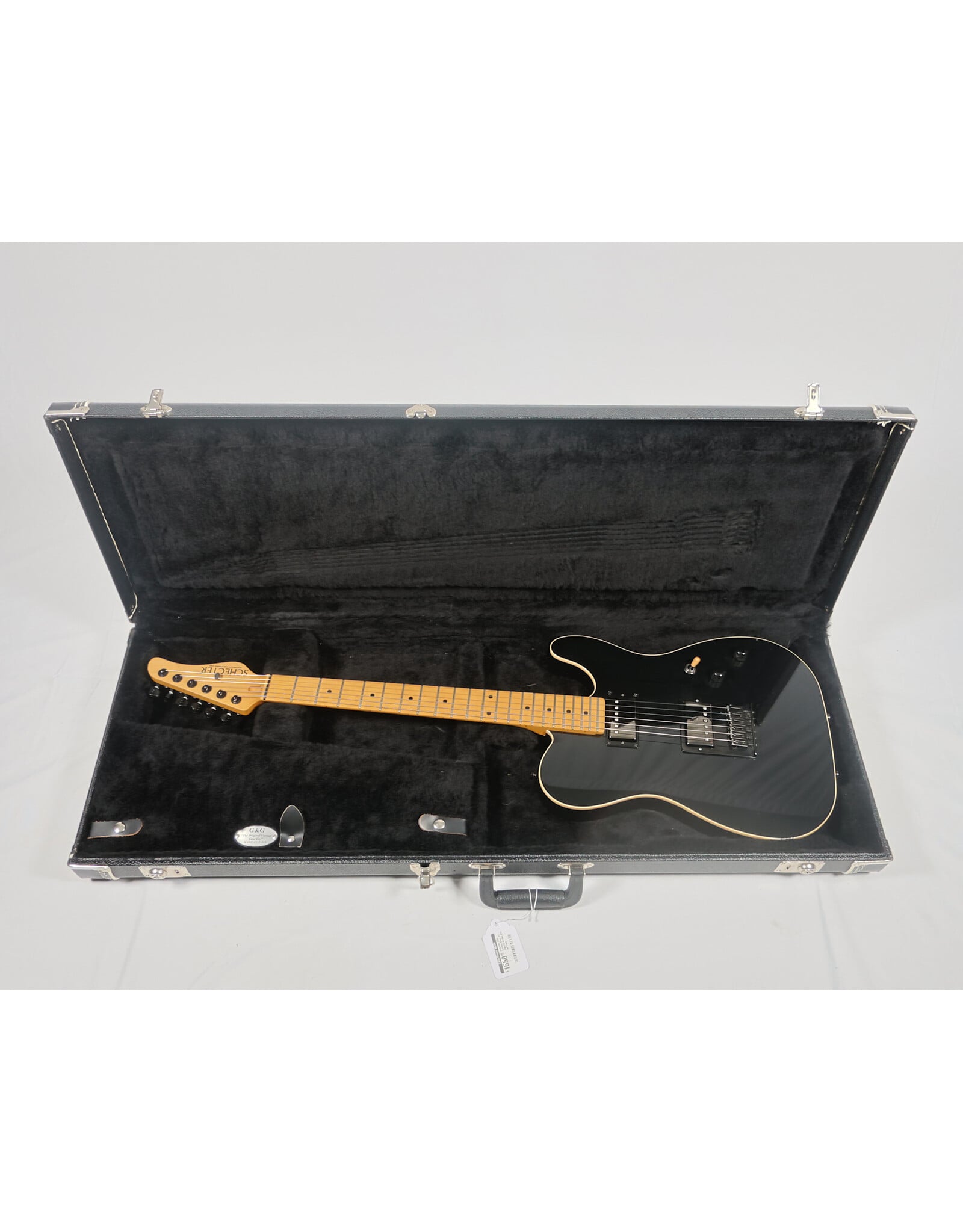 Schecter USA Custom Shop PT Electric Guitar, Black w/ Fralin Unbuckers and OHSC, Used