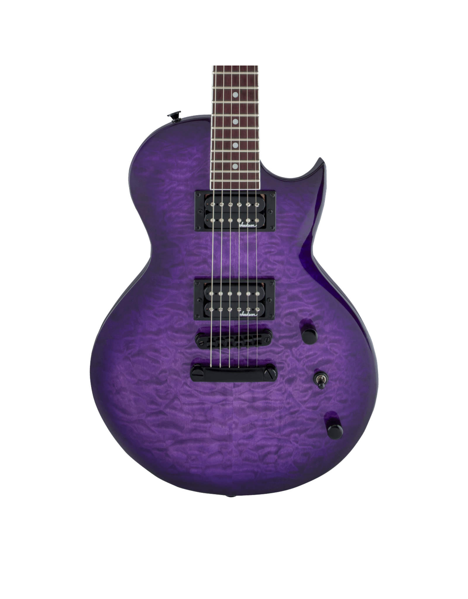Jackson Jackson JS Series Monarkh SC JS22Q, Amaranth Fingerboard, Transparent Purple Burst