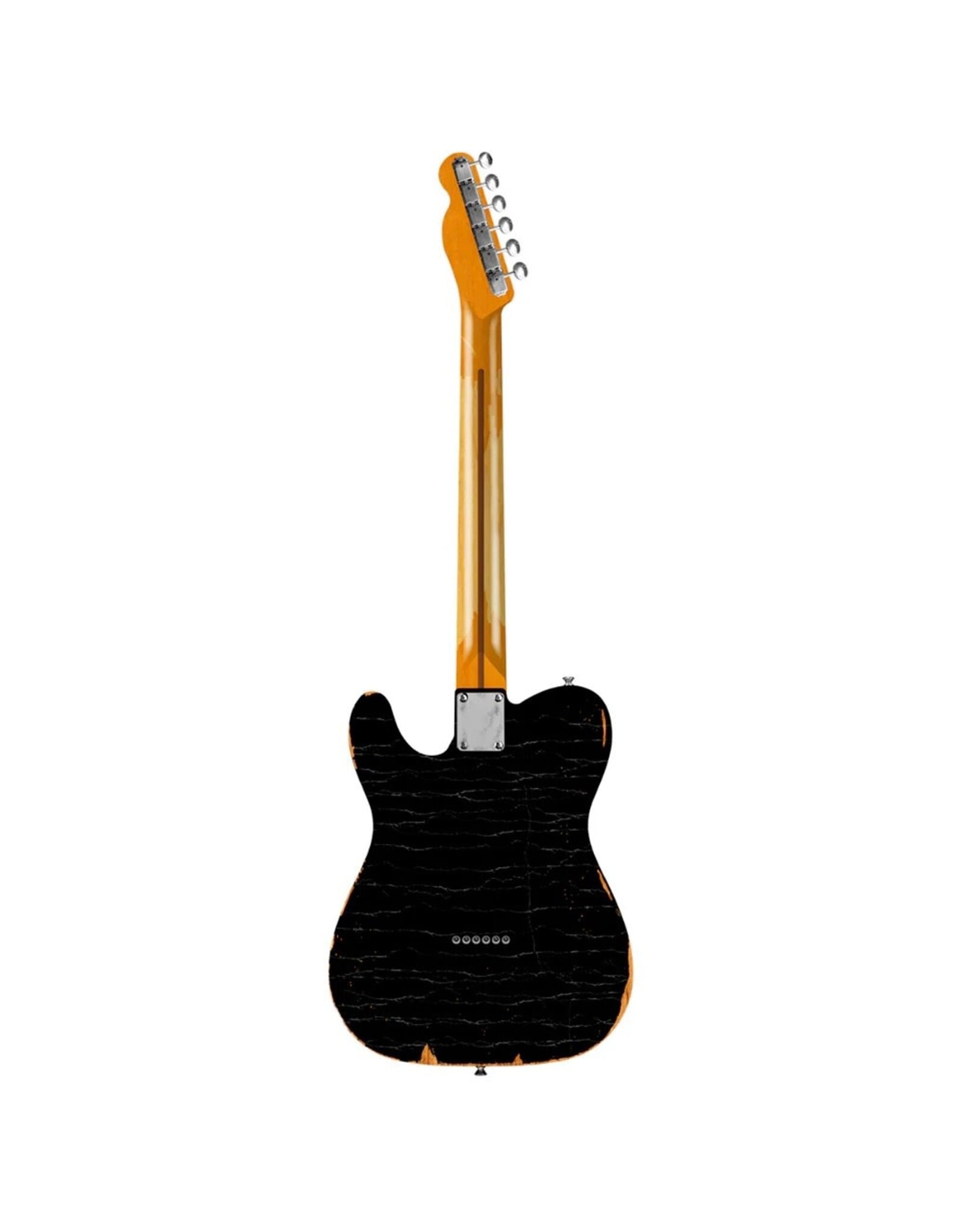 Fender Fender Dealer Exclusive Vintera Road Worn '60s Double Esquire, Black w/ Deluxe Hard Shell Case