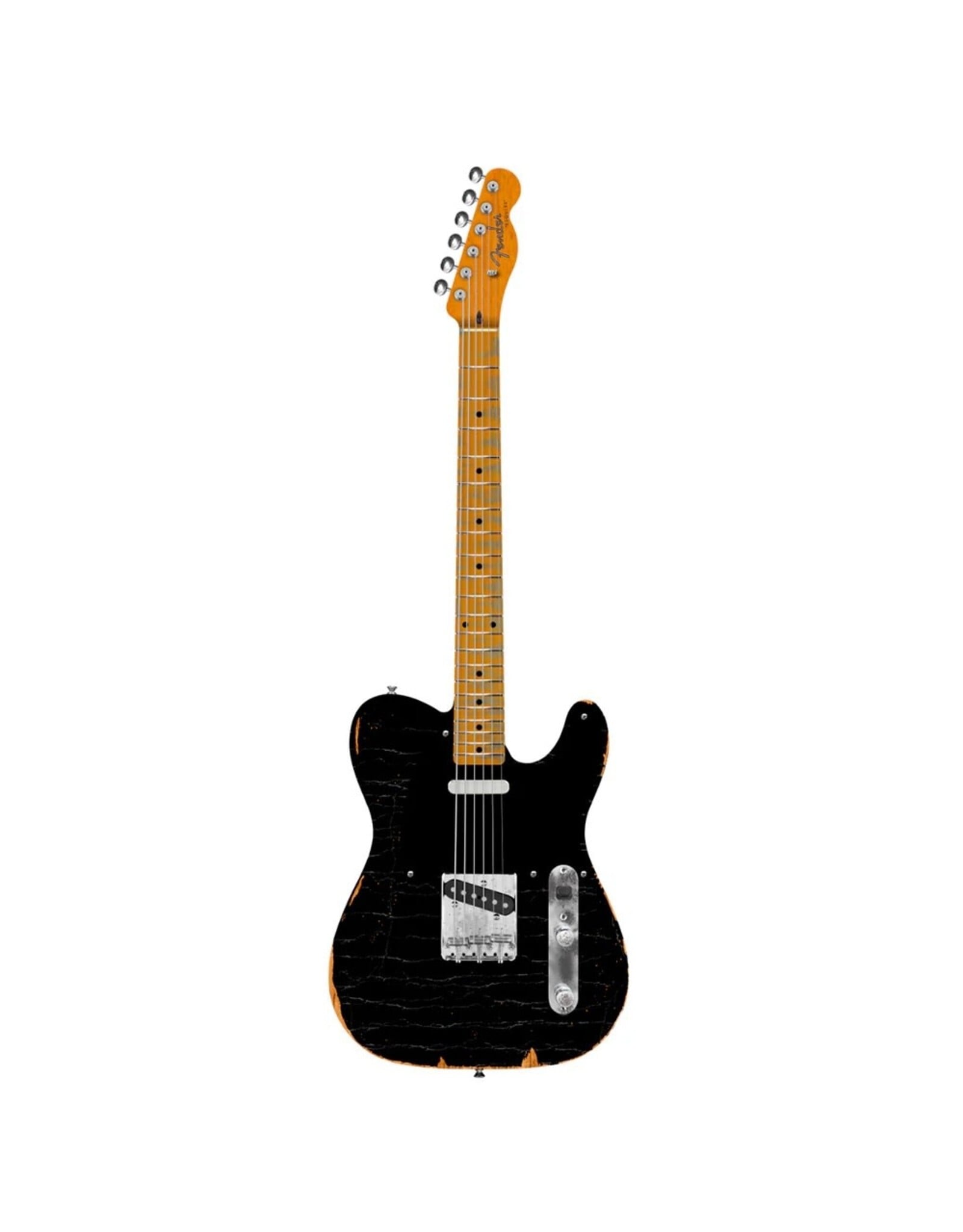 Fender Fender Dealer Exclusive Vintera Road Worn '60s Double Esquire, Black w/ Deluxe Hard Shell Case