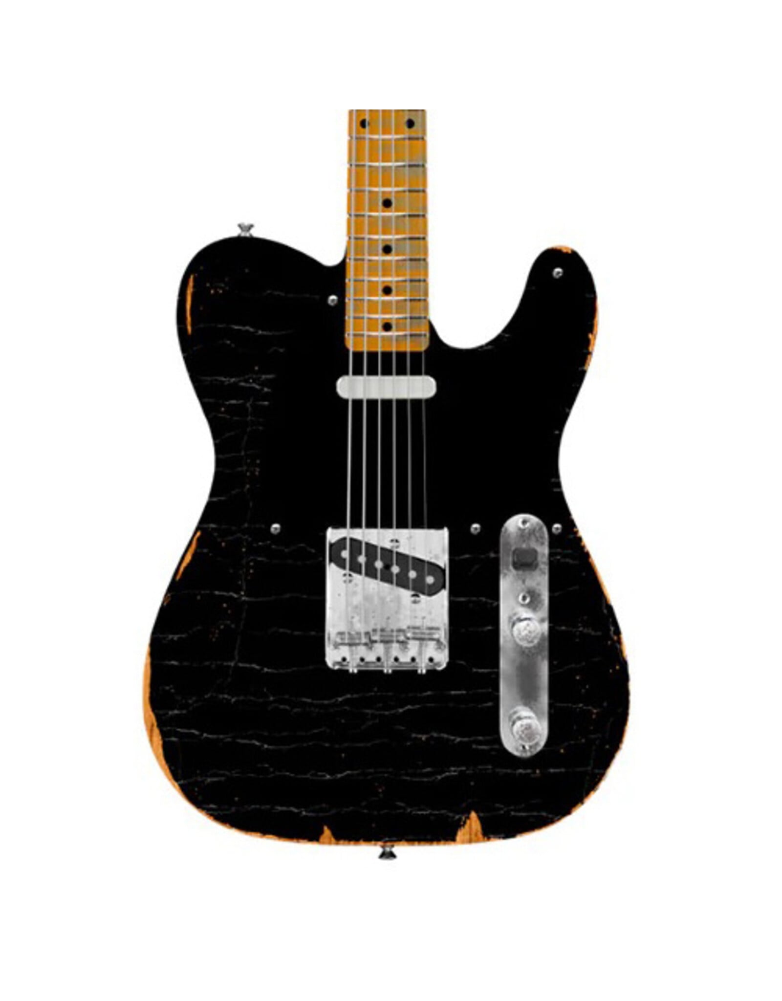 Fender Fender Dealer Exclusive Vintera Road Worn '60s Double Esquire, Black w/ Deluxe Hard Shell Case