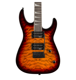 Jackson Jackson JS Series Dinky JS20 DKQ 2PT, Amaranth Fingerboard, Transparent Tobacco Burst