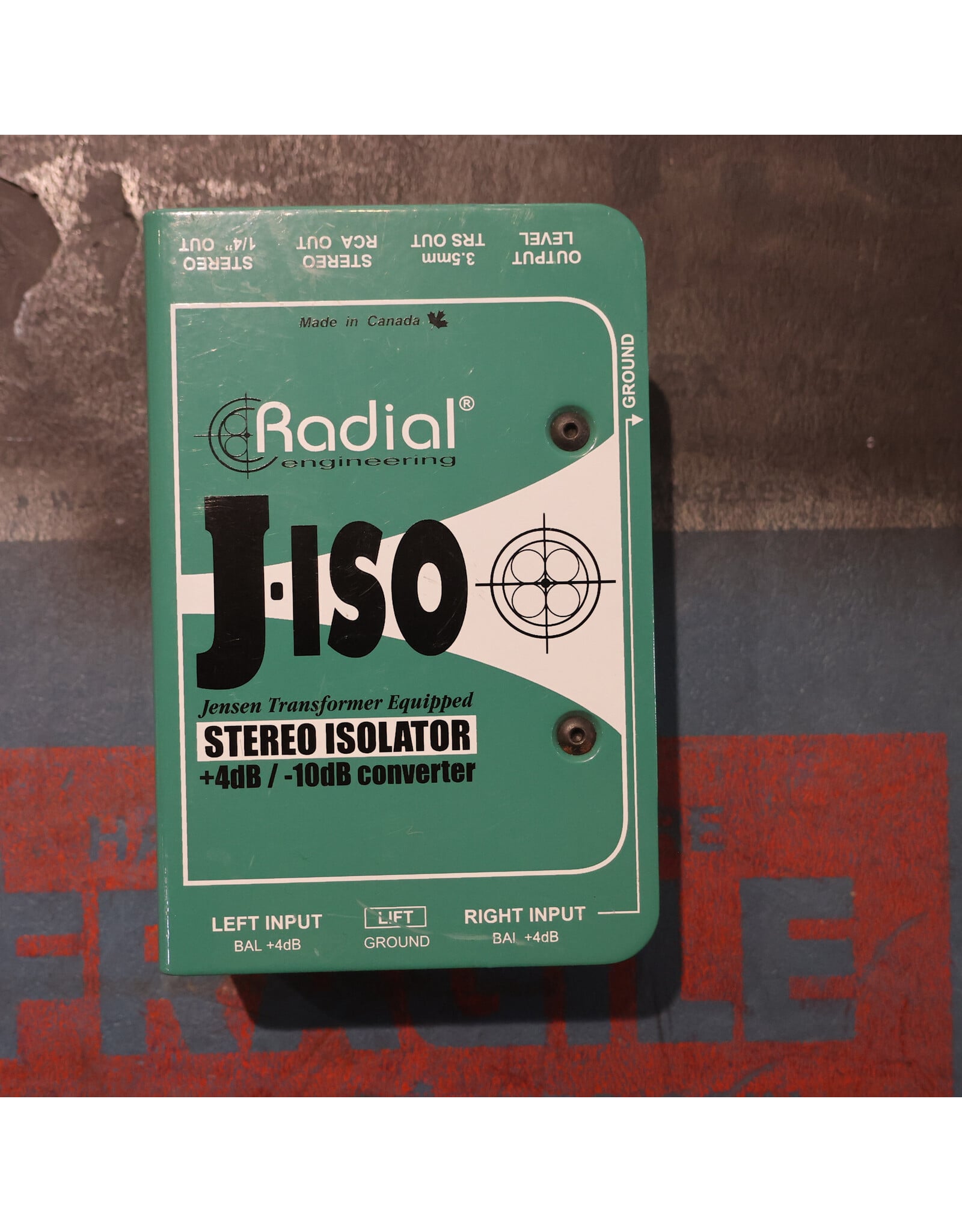 Radial J Iso Jensen Transformer Equoipped Stereo Isolator, Used