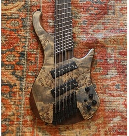 Ibanez Bass Workshop EHB1506MS Six-String Bass Guitar, Black Ice Flat w/ Gig Bag, Used