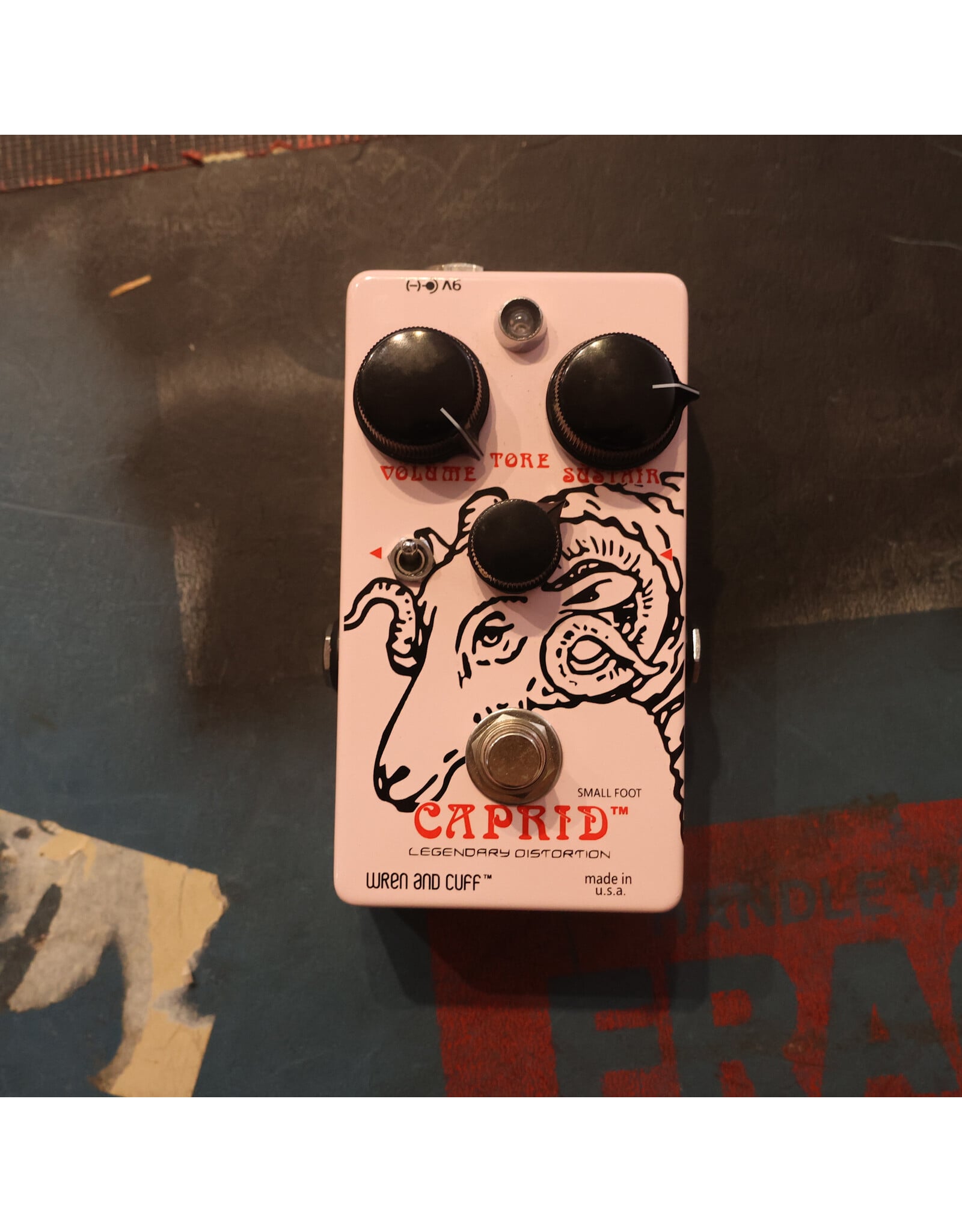 Wren & Cuff Caprid Small Foot, Pink,  Custom Shop Creamy Mod, Used