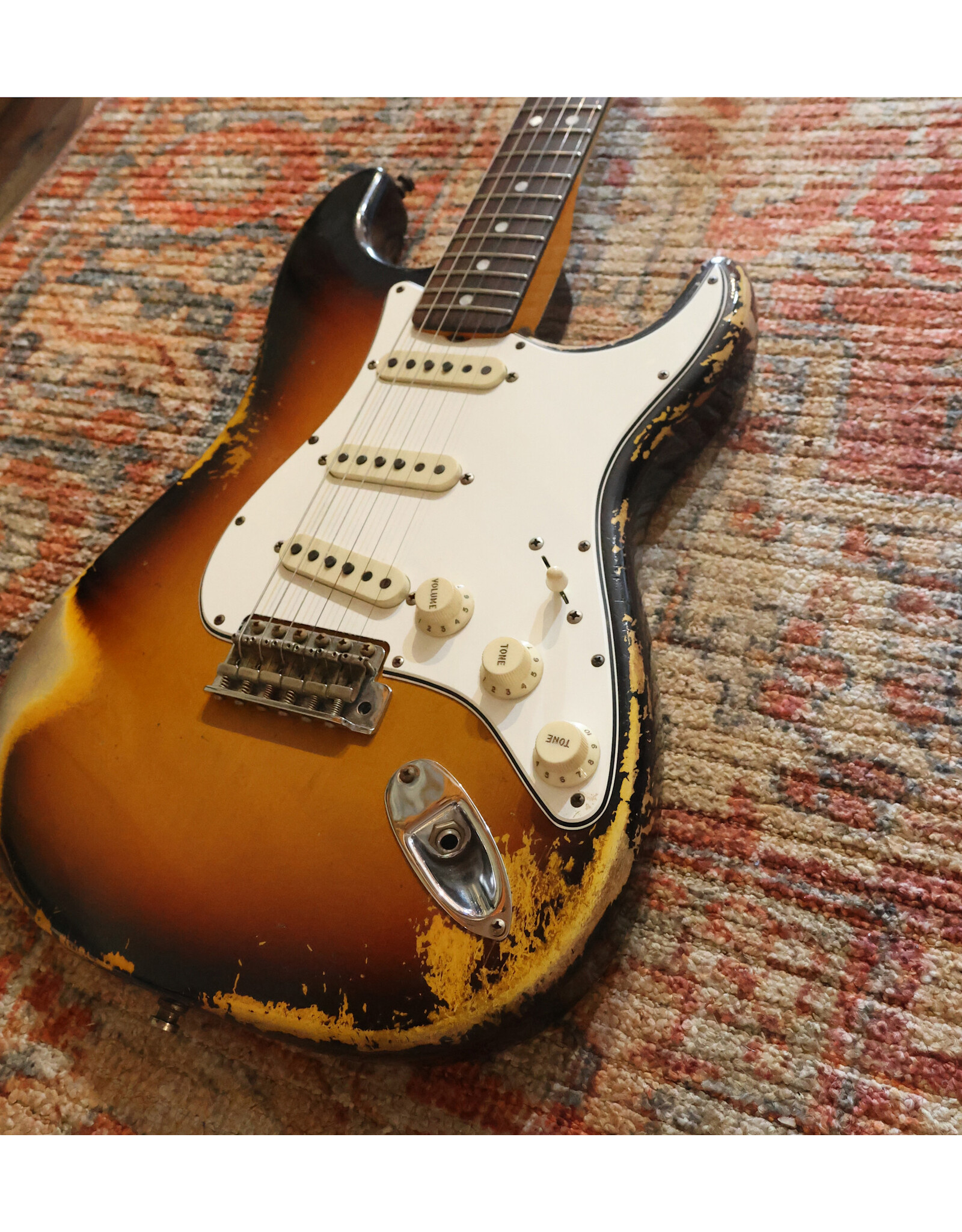 Fender Custom Shop Fender Custom Shop 1967 Stratocaster,  Heavy Relic, Faded 3-Color Sunburst w/ OHSC