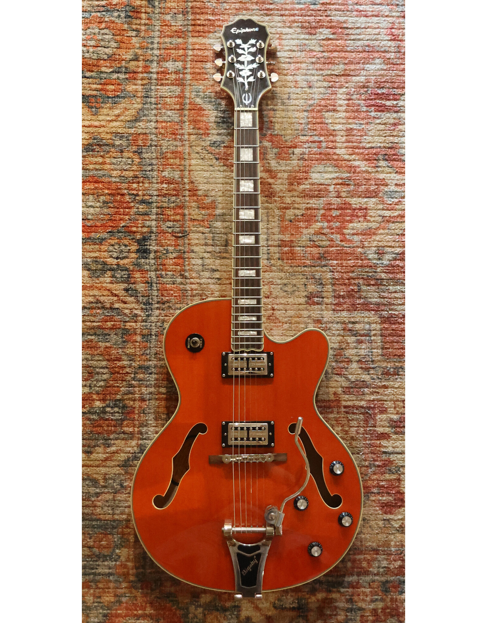 Epiphone Emperor Swingster Hollow Body, Sunrise Orange w/ HSC, Used